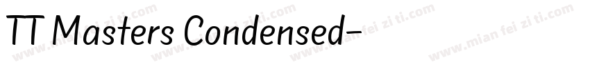 TT Masters Condensed字体转换